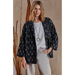 J.jill Pure Jill Ikat Open-front Jacket